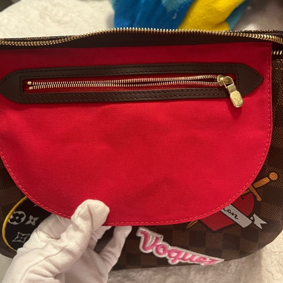 Louis Vuitton Limited Edition Damier Ebene Patches Speedy Bandouliere 30 Satchel - Picture 8 of 15